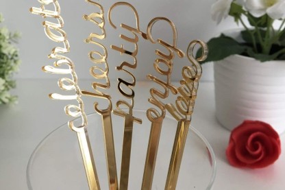 Custom Wedding Drink Stirrers